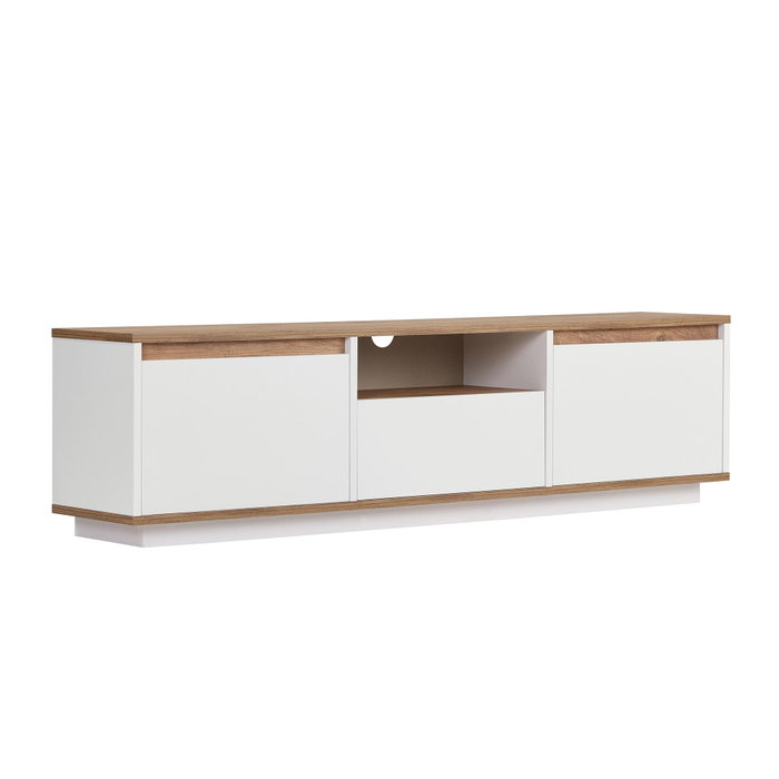 Nordure Soporte para TV Sentinel - Pino Atlántico y Blanco